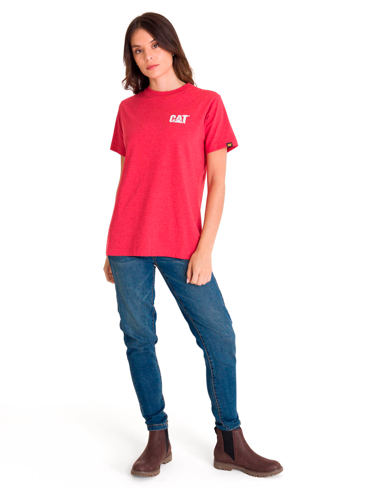 Polera Mujer Trademark Rojo Cat