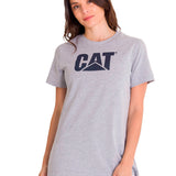 Polera Manga corta Casual Mujer WOMEN'S TM LOGO TEE Gris CAT