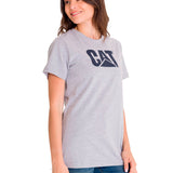 Polera Manga corta Casual Mujer WOMEN'S TM LOGO TEE Gris CAT