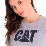 Polera Manga corta Casual Mujer WOMEN'S TM LOGO TEE Gris CAT