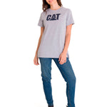 Polera Manga corta Casual Mujer WOMEN'S TM LOGO TEE Gris CAT