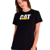 Polera Manga corta Casual Mujer WOMEN'S TM LOGO TEE Negro CAT