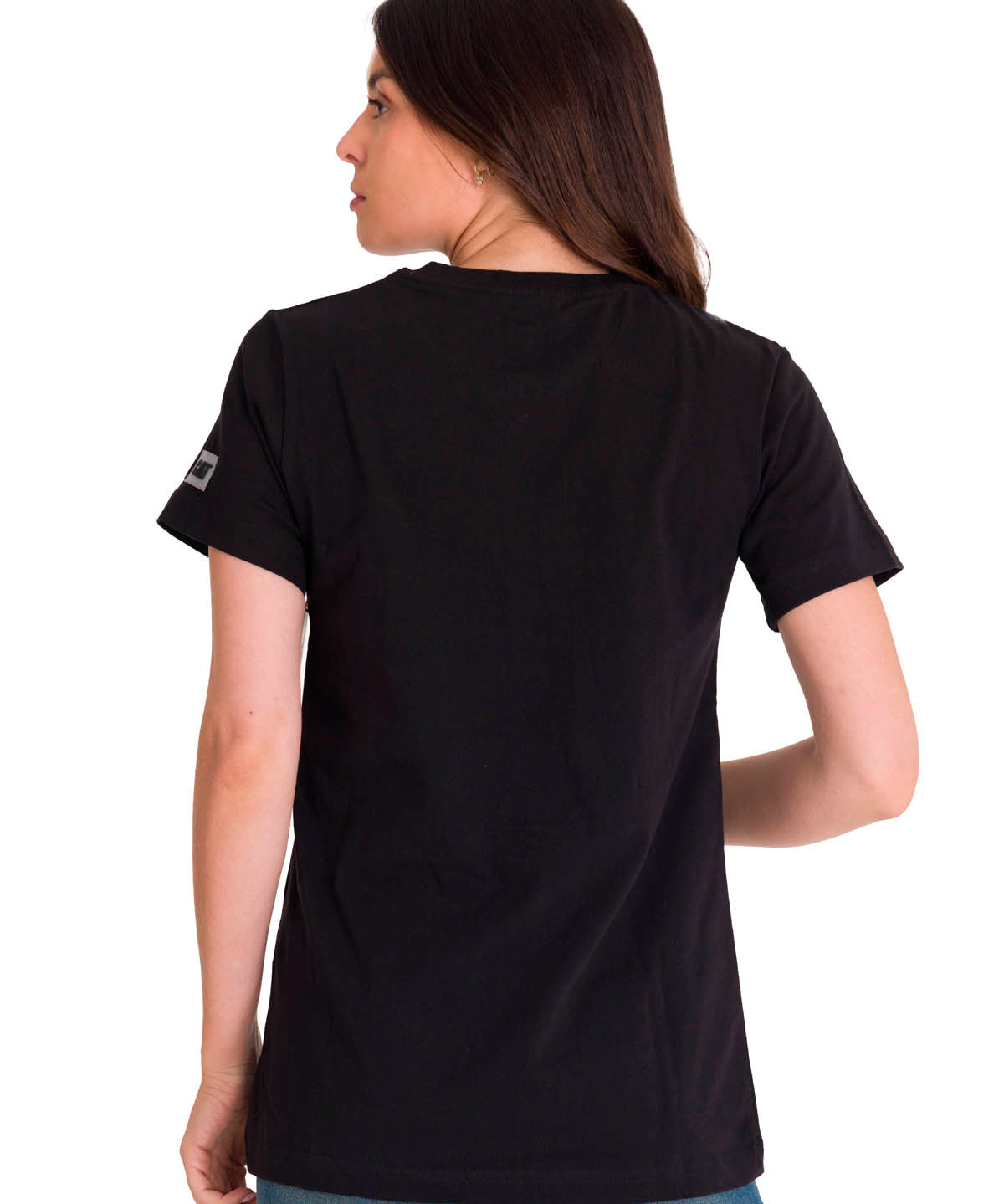 Polera Manga corta Casual Mujer WOMEN'S TM LOGO TEE Negro CAT