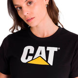 Polera Manga corta Casual Mujer WOMEN'S TM LOGO TEE Negro CAT