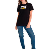 Polera Manga corta Casual Mujer WOMEN'S TM LOGO TEE Negro CAT