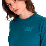 Polera Manga Larga Mujer Trademark Banner Celeste CAT