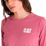 Polera Manga Larga Mujer Trademark Banner Tee Ciruela Cat