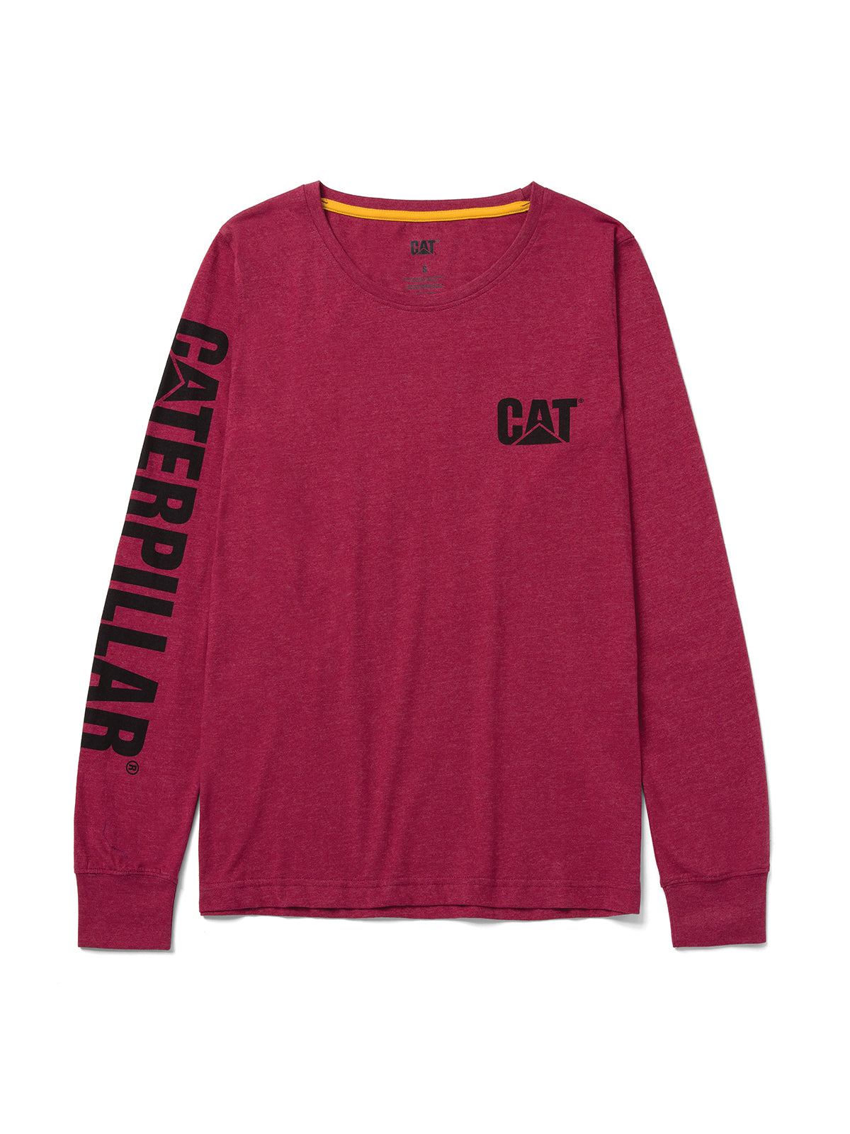 Polera Manga Larga Mujer Trademark Banner Burdeo Cat