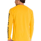 Polera Manga Larga Hombre Logo CAT Amarillo Cat