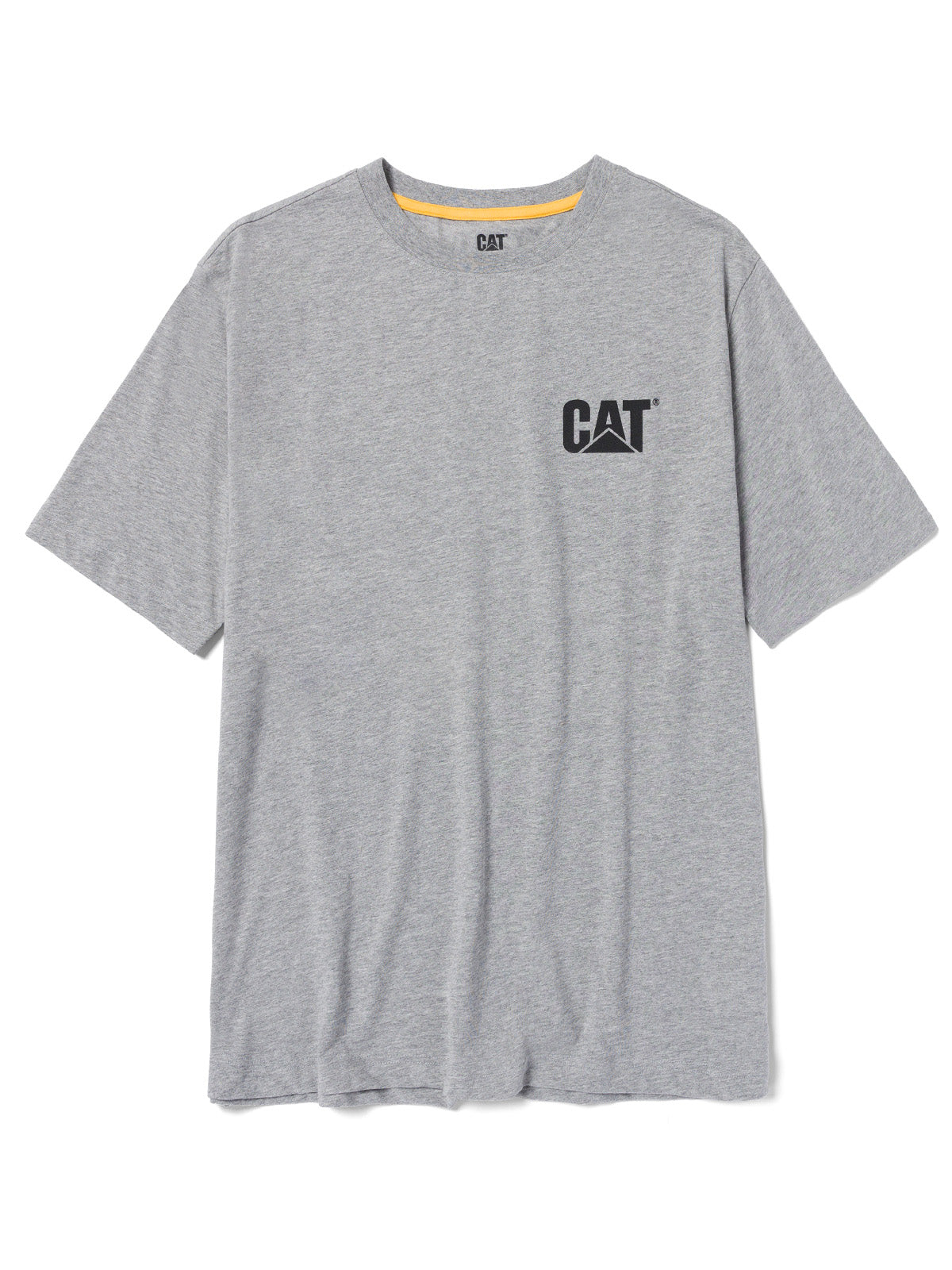 Polera Manga Corta Hombre Diseño Workwear Gris CAT