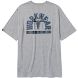 Polera Manga Corta Hombre Diseño Workwear Gris CAT