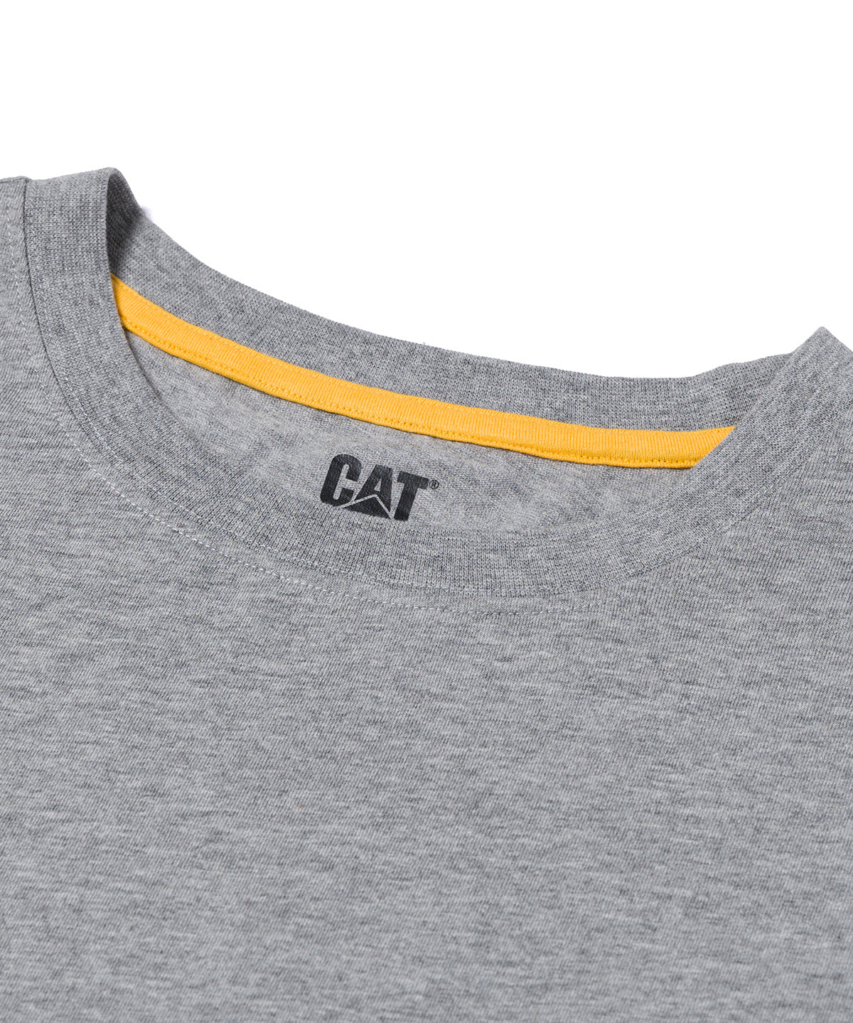 Polera Manga Corta Hombre Diseño Workwear Gris CAT