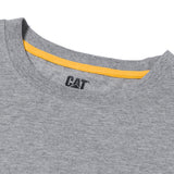 Polera Manga Corta Hombre Diseño Workwear Gris CAT