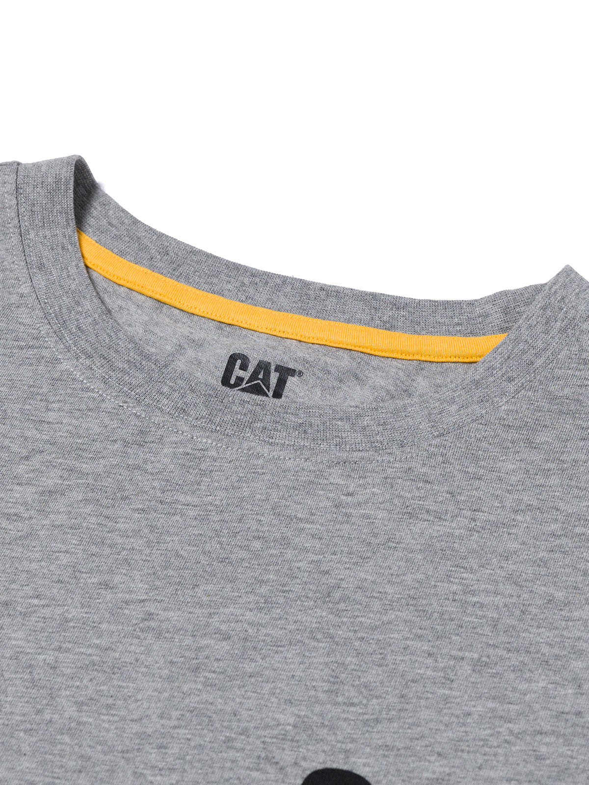 Polera Manga Corta Hombre Diseño Workwear Gris CAT