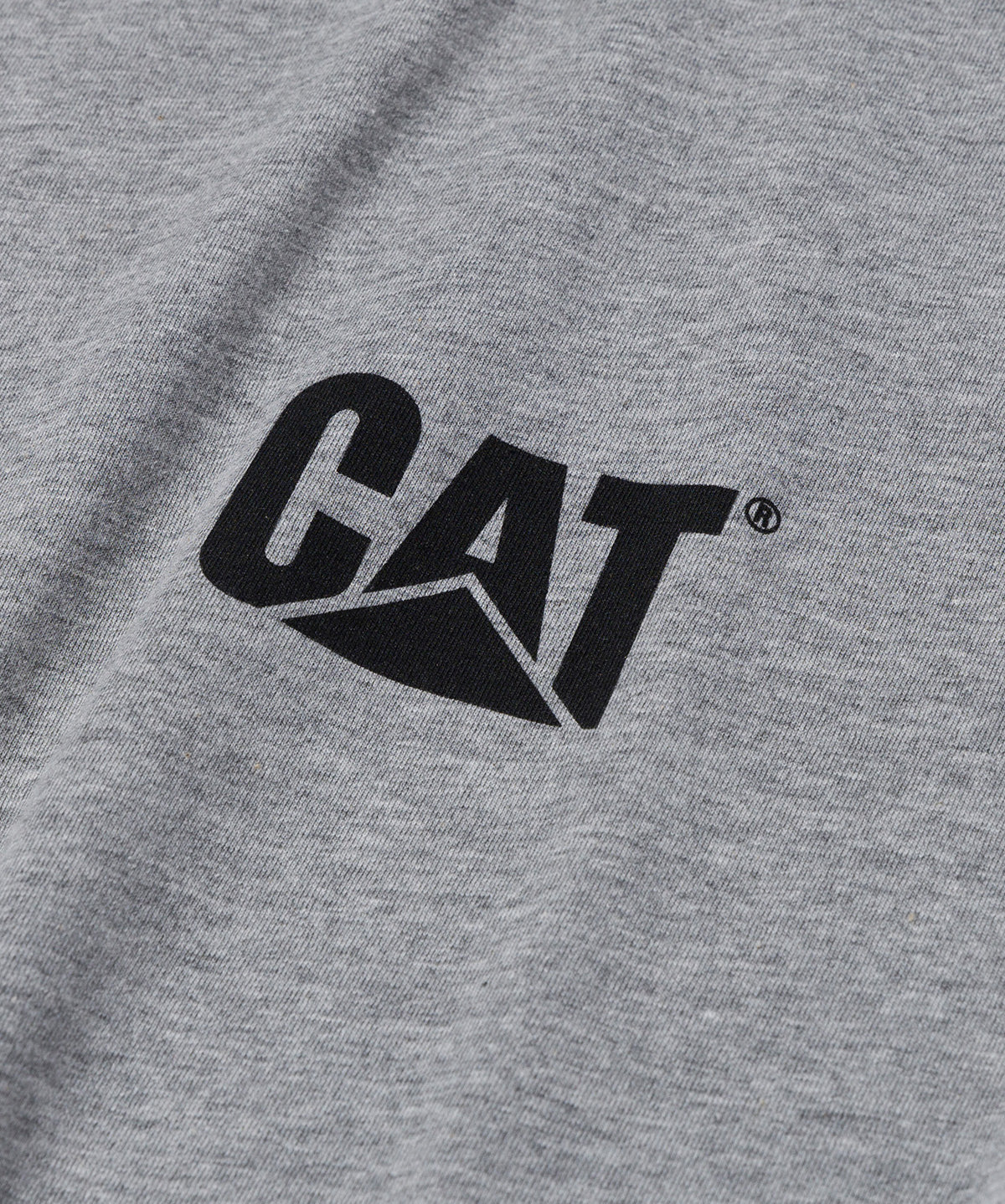 Polera Manga Corta Hombre Diseño Workwear Gris CAT