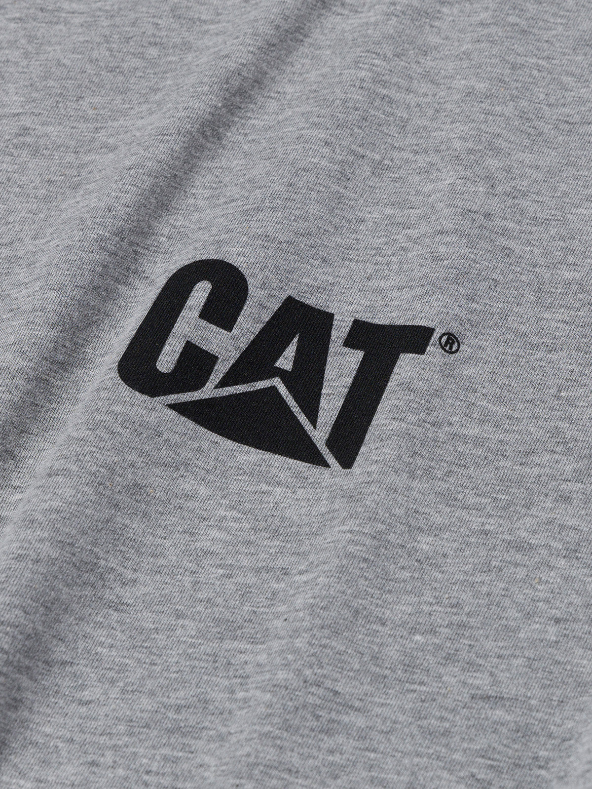 Polera Manga Corta Hombre Diseño Workwear Gris CAT