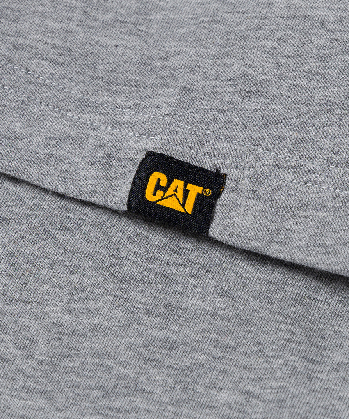 Polera Manga Corta Hombre Diseño Workwear Gris CAT
