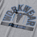 Polera Manga Corta Hombre Diseño Workwear Gris CAT