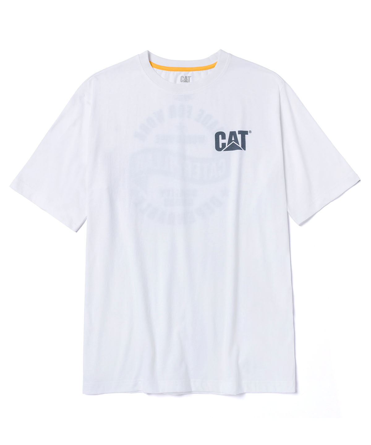 Polera Manga Corta Hombre Diseño MFW Blanco CAT