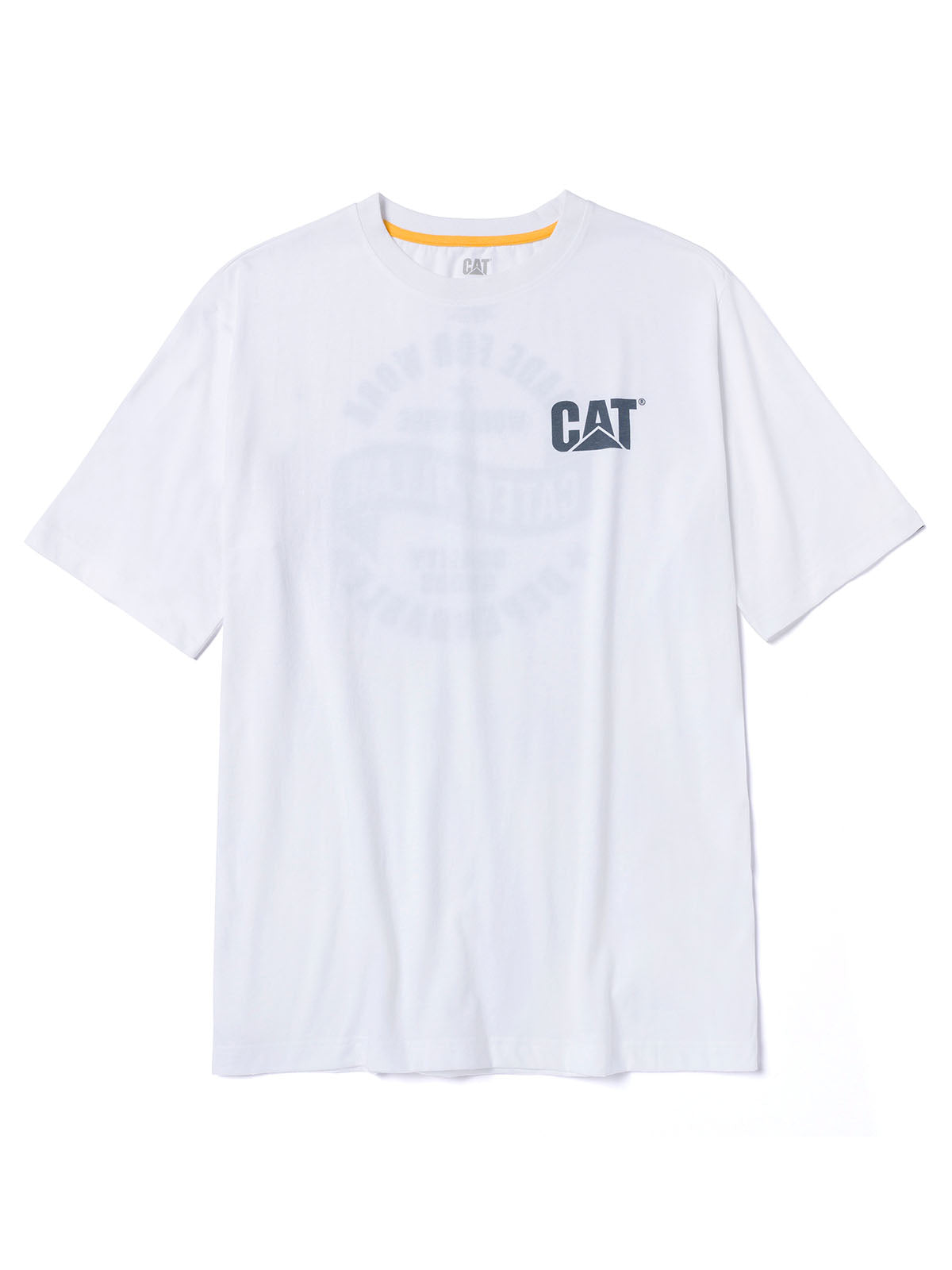 Polera Manga Corta Hombre Diseño MFW Blanco CAT