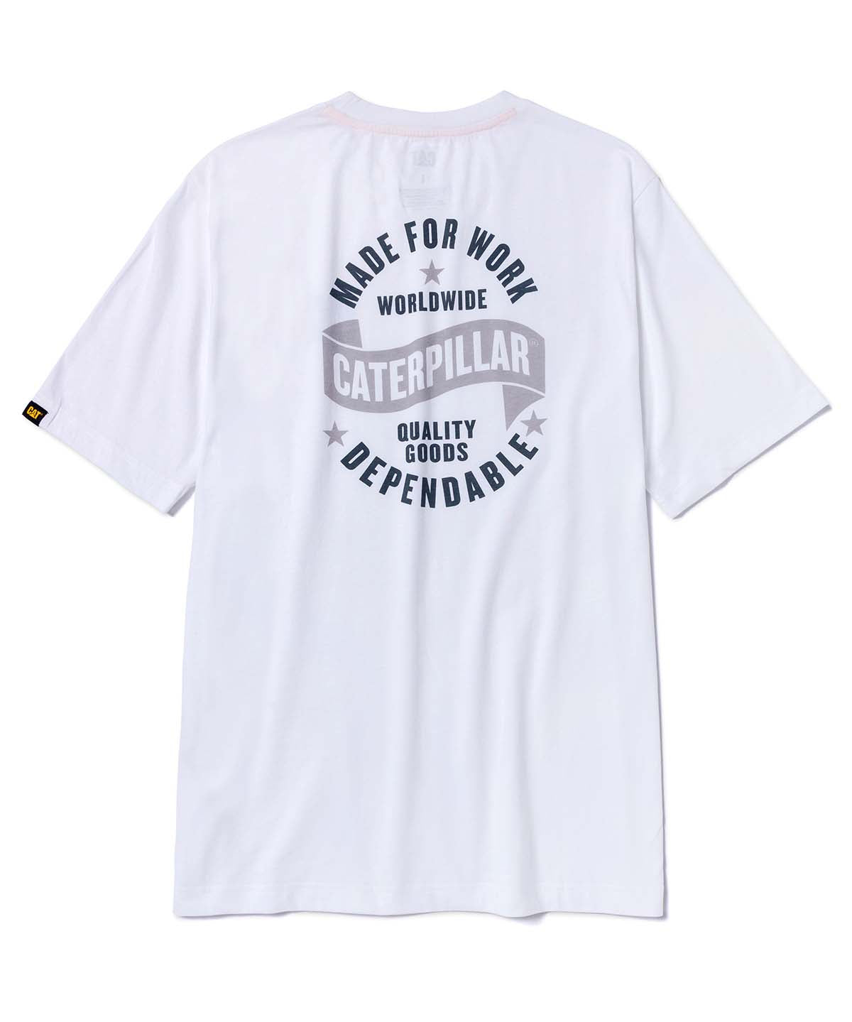 Polera Manga Corta Hombre Diseño MFW Blanco CAT
