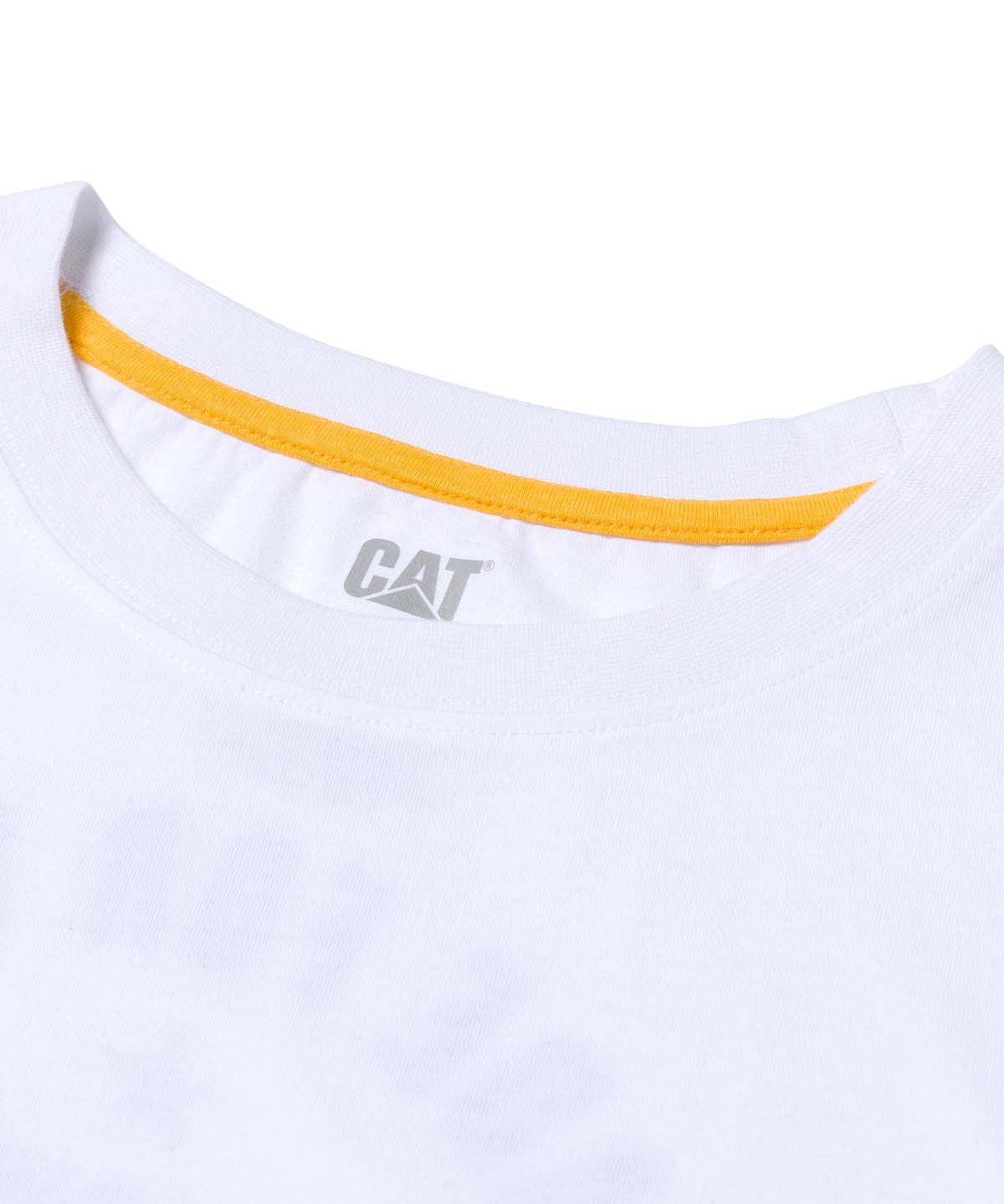 Polera Manga Corta Hombre Diseño MFW Blanco CAT