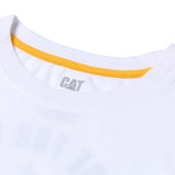 Polera Manga Corta Hombre Diseño MFW Blanco CAT