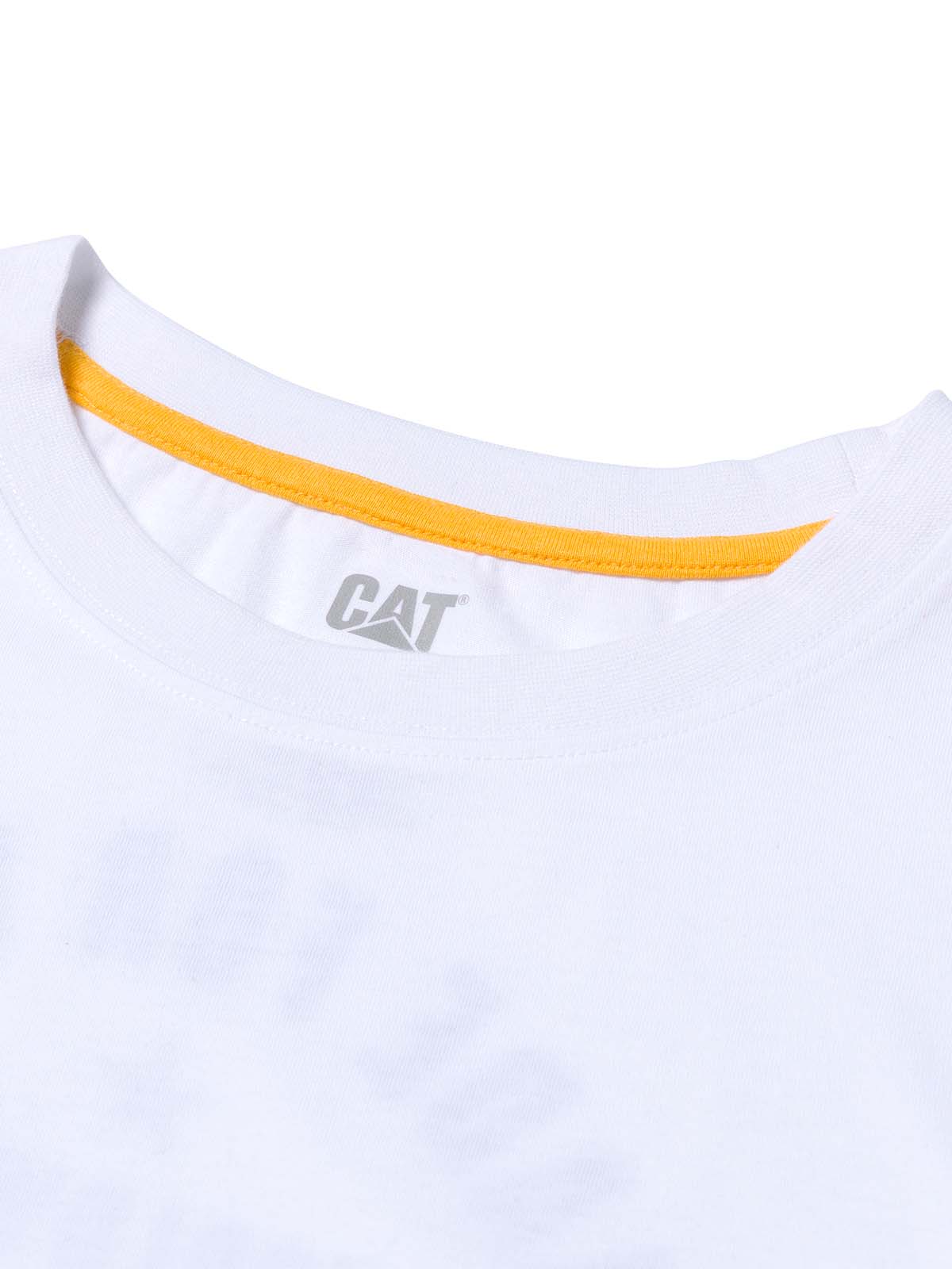 Polera Manga Corta Hombre Diseño MFW Blanco CAT