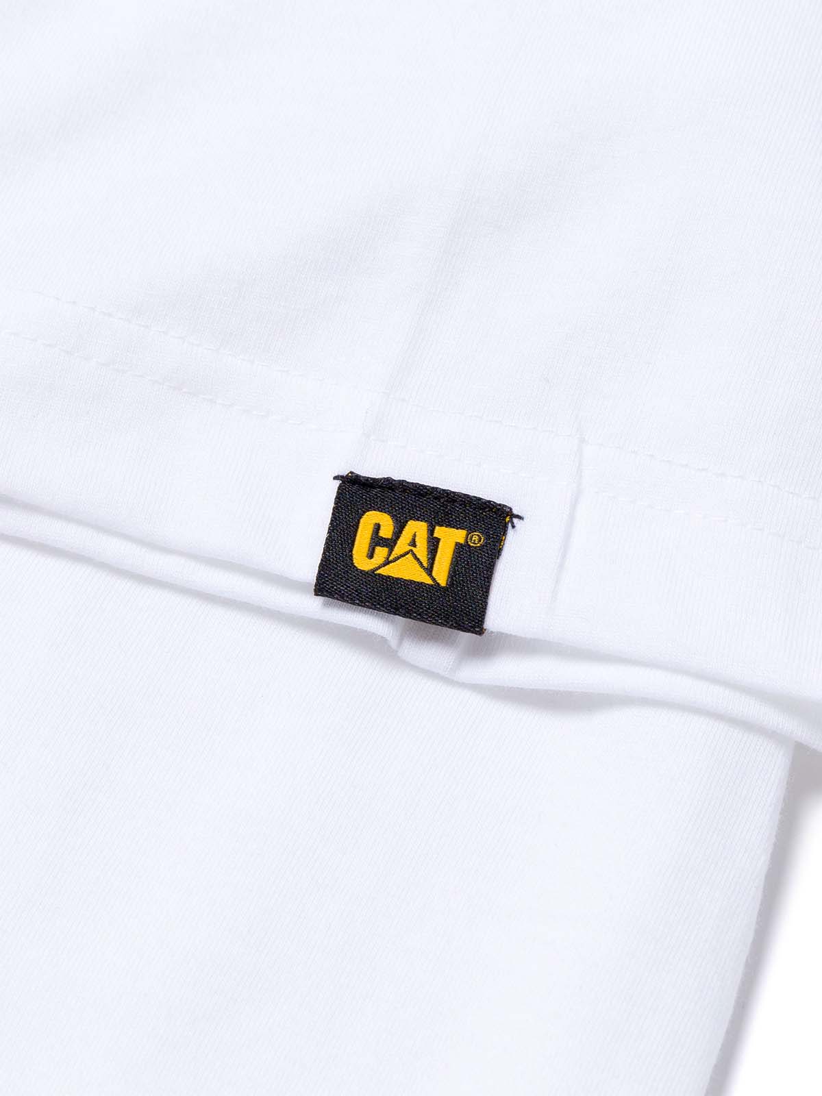 Polera Manga Corta Hombre Diseño MFW Blanco CAT
