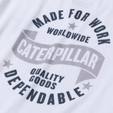 Polera Manga Corta Hombre Diseño MFW Blanco CAT