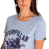 Polera Manga Corta Casual Mujer Women'S Graphic Tee Azul Cat