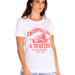 Polera Manga Corta Casual Mujer Women'S Graphic Tee Blanco Cat