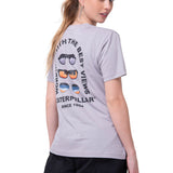 Polera Manga Corta Mujer Diseño Gráfico Lila Cat
