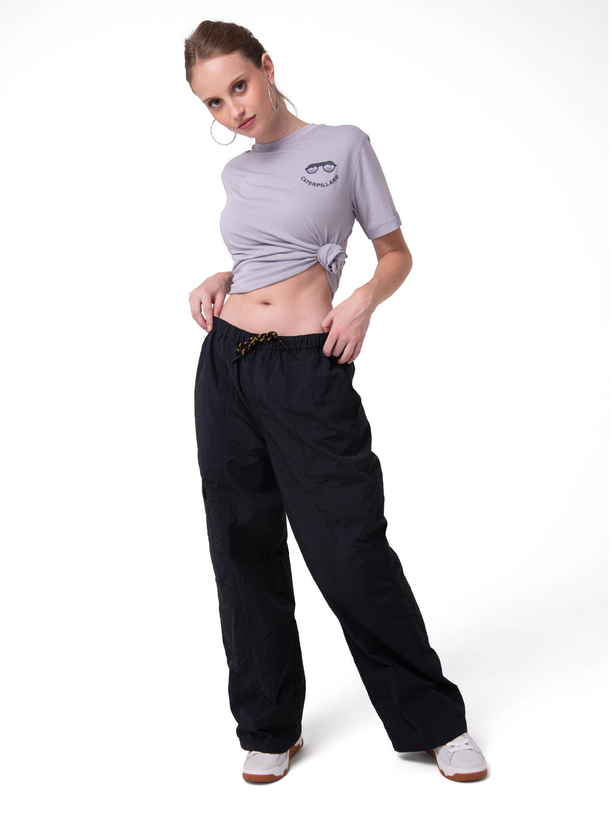 Polera Manga Corta Mujer Diseño Gráfico Lila Cat