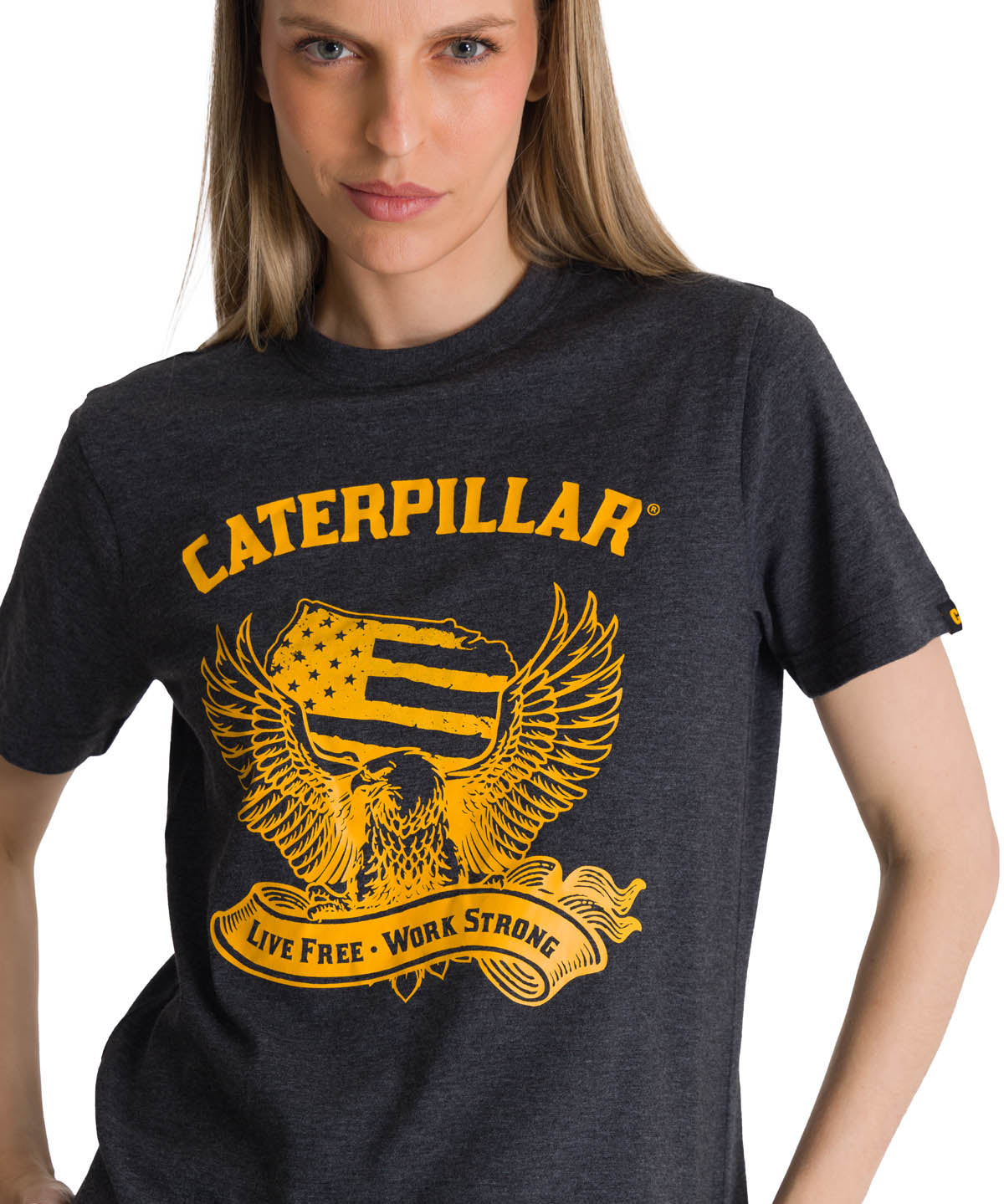 Polera Manga Corta Mujer Diseño Grafito CAT