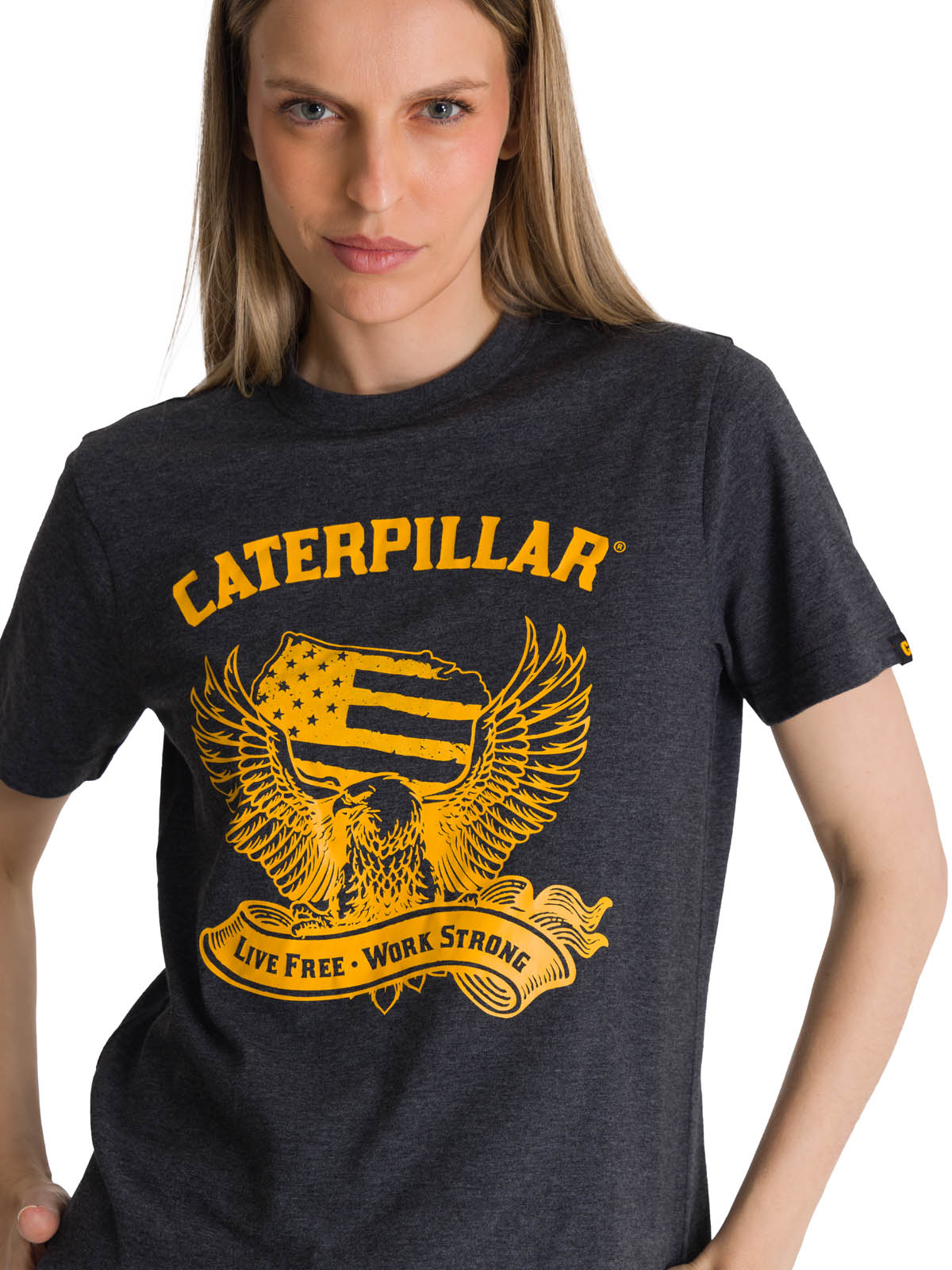 Polera Manga Corta Mujer Diseño Grafito CAT