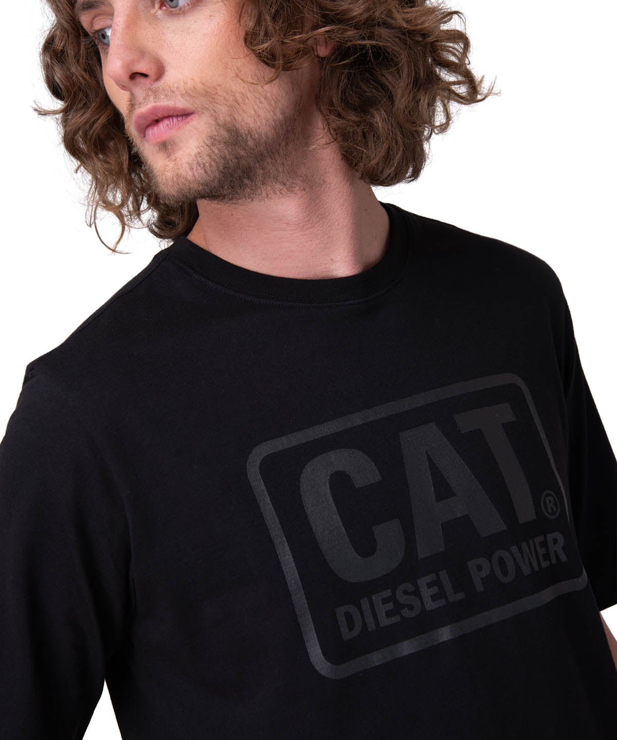 Polera Manga Corta Hombre Diesel Power Tee Negro