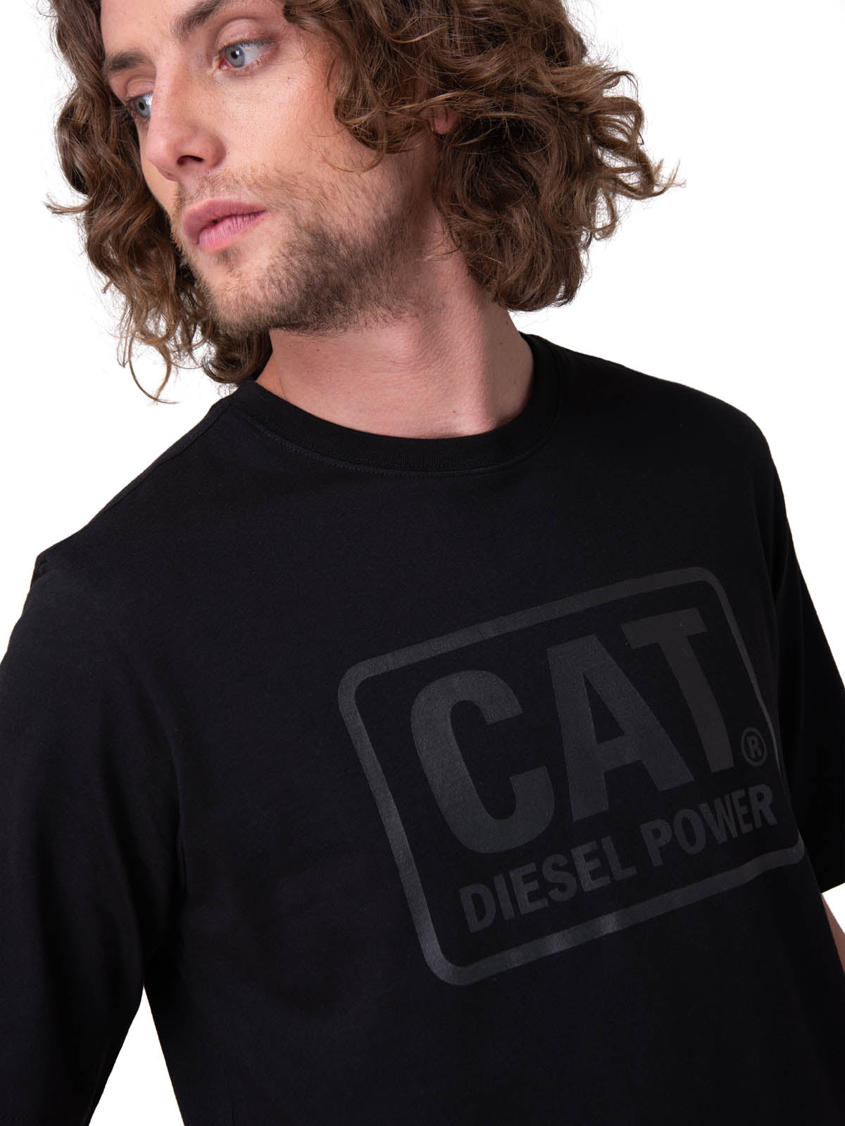 Polera Manga Corta Hombre Diesel Power Tee Negro