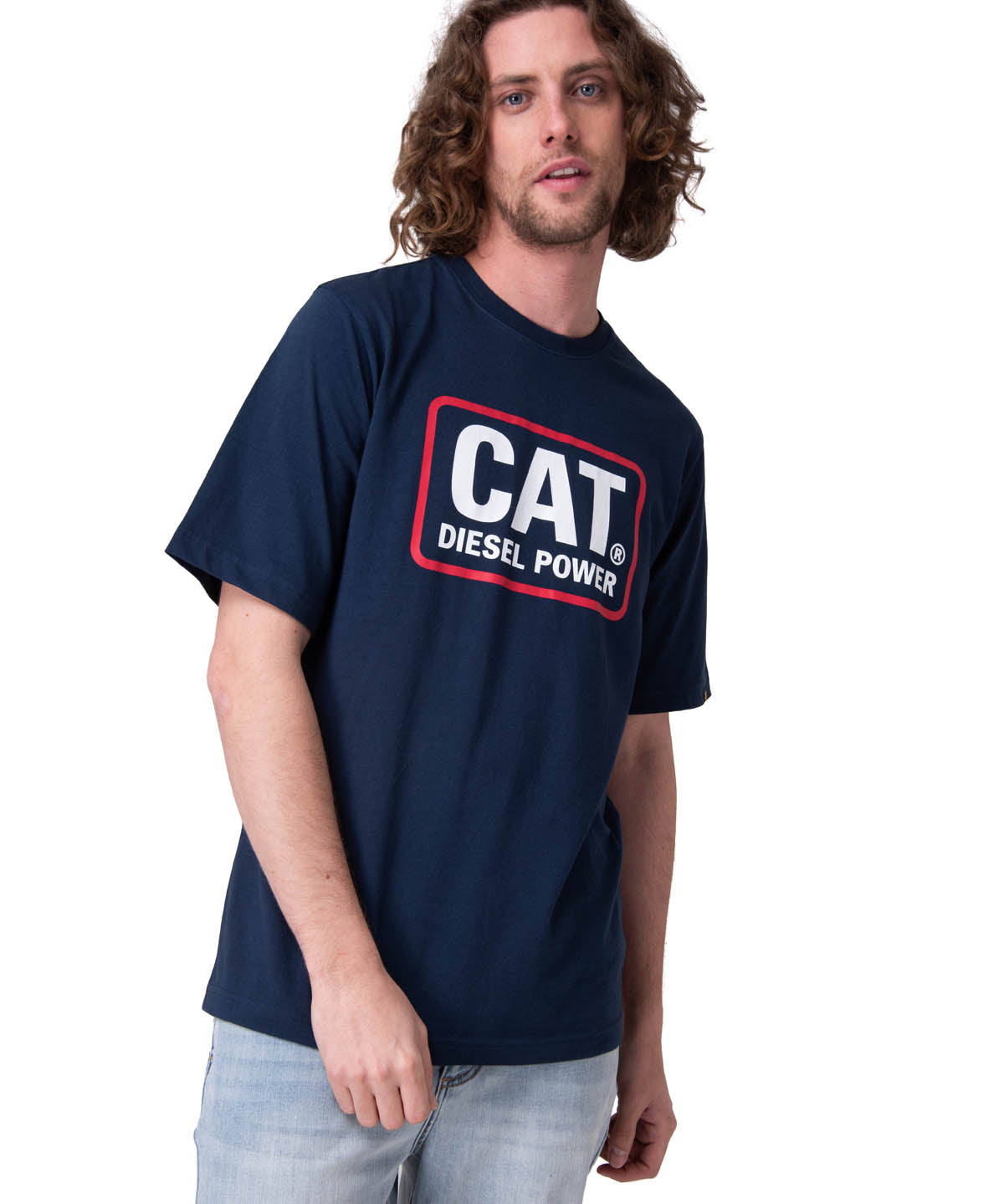 Polera Manga Corta Hombre Diesel Power Tee Azul