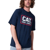 Polera Manga Corta Hombre Diesel Power Tee Azul