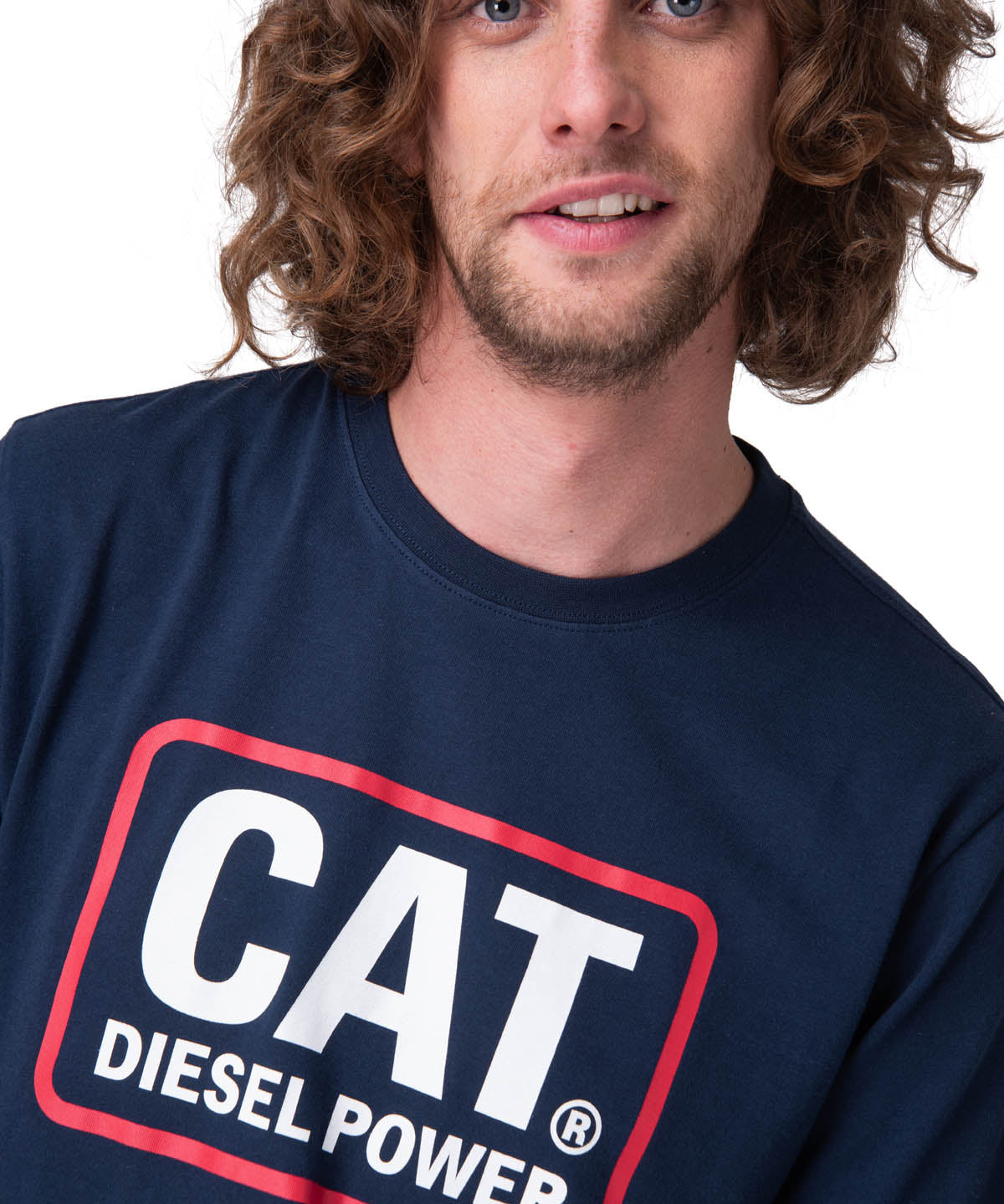 Polera Manga Corta Hombre Diesel Power Tee Azul