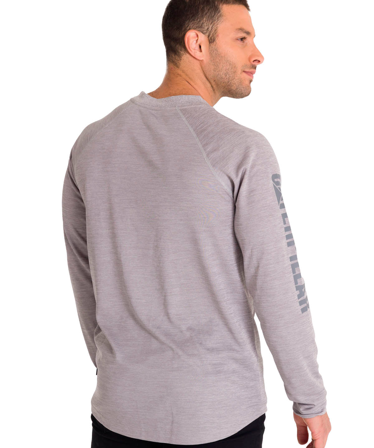 Polera Manga Larga Hombre LIGHTWEIGHT COOLING L/S CREW TEE Gris Cat