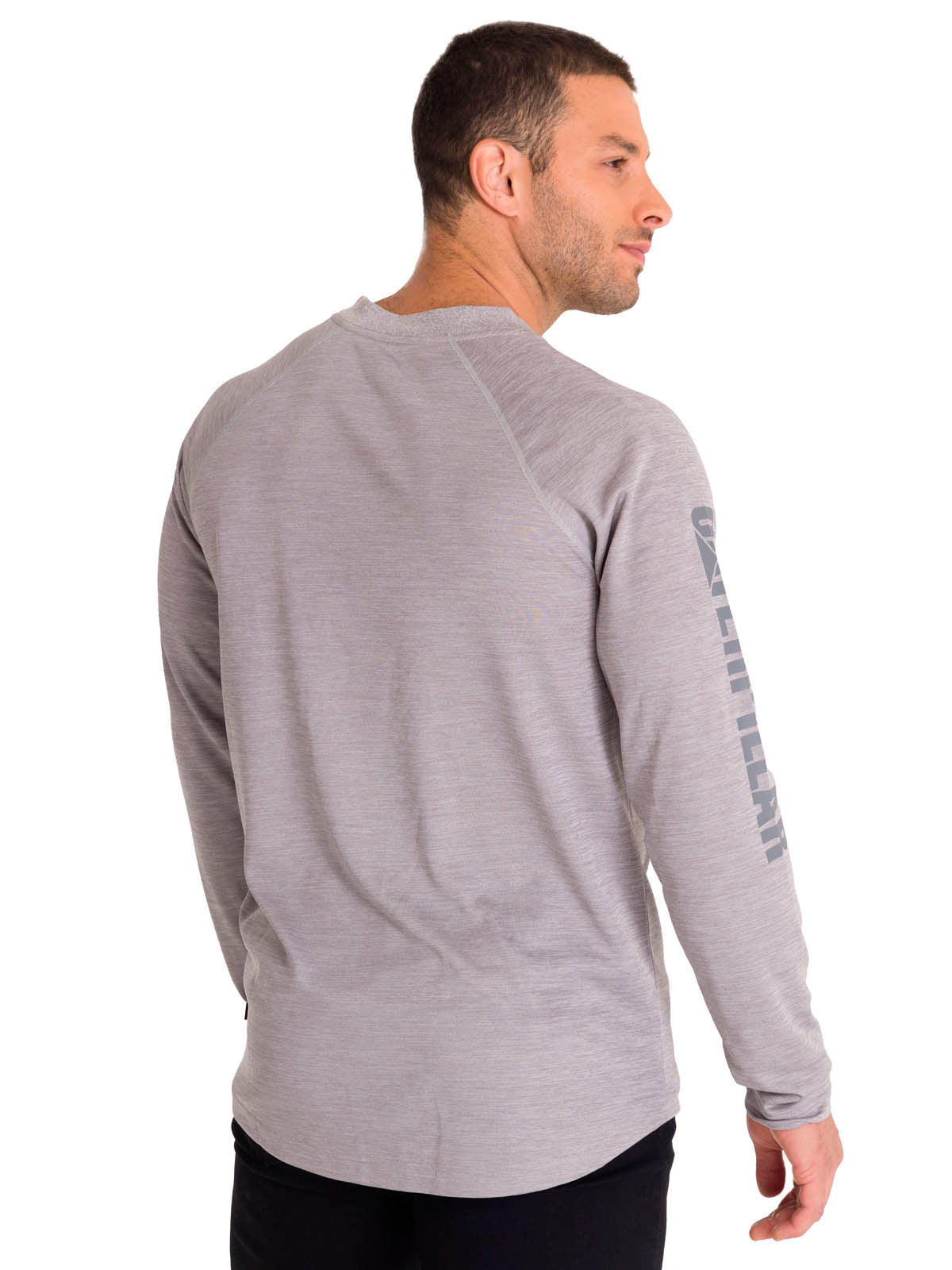 Polera Manga Larga Hombre LIGHTWEIGHT COOLING L/S CREW TEE Gris Cat