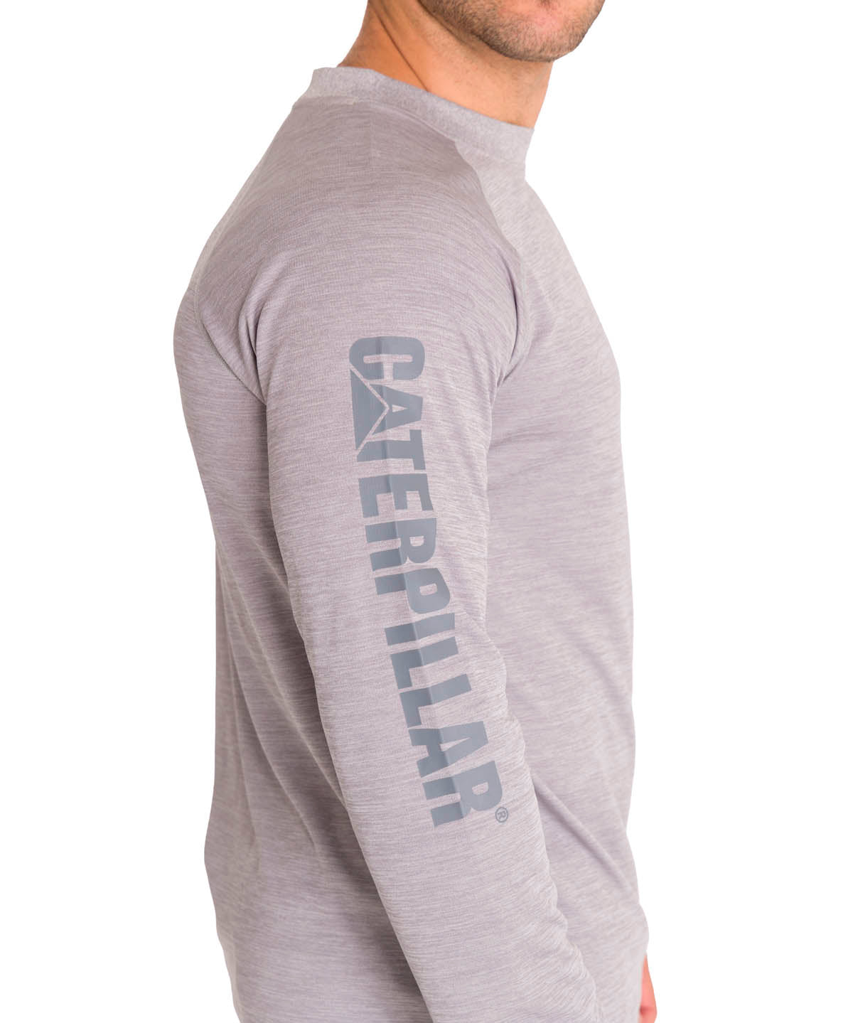 Polera Manga Larga Hombre LIGHTWEIGHT COOLING L/S CREW TEE Gris Cat
