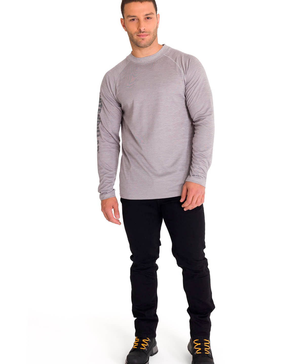 Polera Manga Larga Hombre LIGHTWEIGHT COOLING L/S CREW TEE Gris Cat