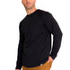 Polera Manga Larga Hombre LIGHTWEIGHT COOLING L/S CREW TEE Negra Cat