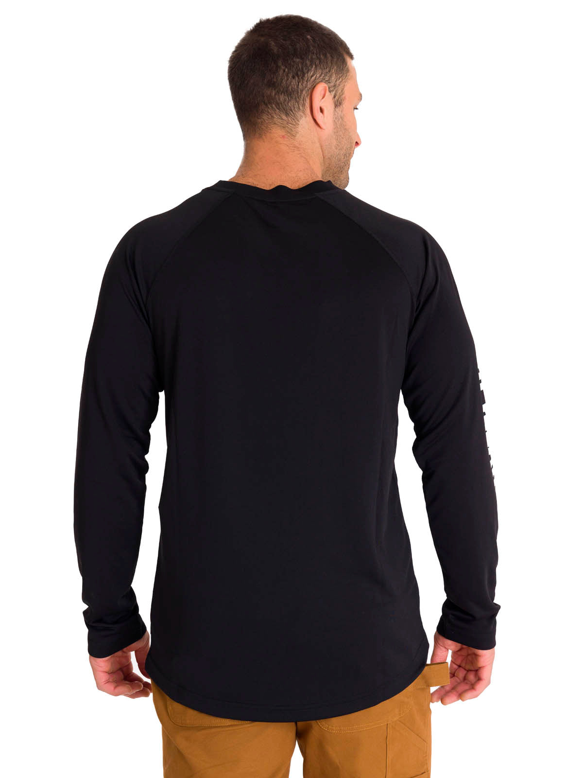 Polera Manga Larga Hombre LIGHTWEIGHT COOLING L/S CREW TEE Negra Cat