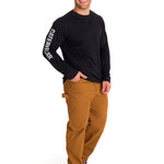 Polera Manga Larga Hombre LIGHTWEIGHT COOLING L/S CREW TEE Negra Cat