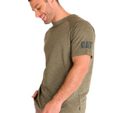 Polera Manga Corta Hombre LIGHTWEIGHT COOLING S/S CREW TEE Oliva Cat