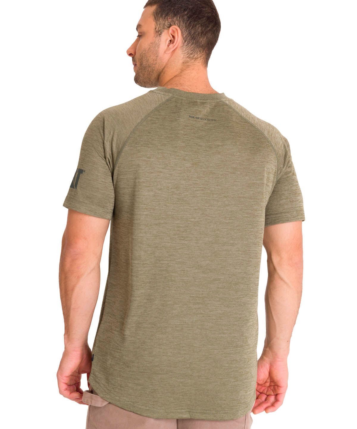 Polera Manga Corta Hombre LIGHTWEIGHT COOLING S/S CREW TEE Oliva Cat